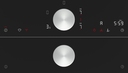 Neff T68TTV4L0 N90 Induktionskochfeld 80 cm Schwarz  Mit Rahmen aufliegend