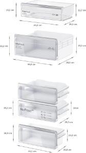 Bosch EXCLUSIV KIN86EDD0 Select Line Serie 6 Kühl-Gefrier-Kombination 177.2 x 55.8 cm, Flachscharnier mit Softeinzug(Festtür)