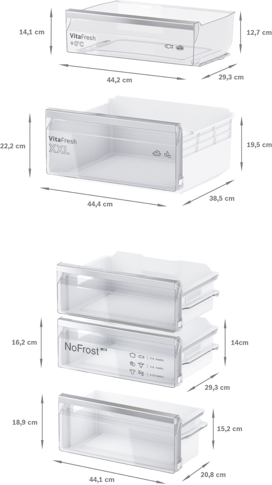 Bosch EXCLUSIV KIN86EDD0 Select Line Serie 6 Kühl-Gefrier-Kombination 177.2 x 55.8 cm, Flachscharnier mit Softeinzug(Festtür)
