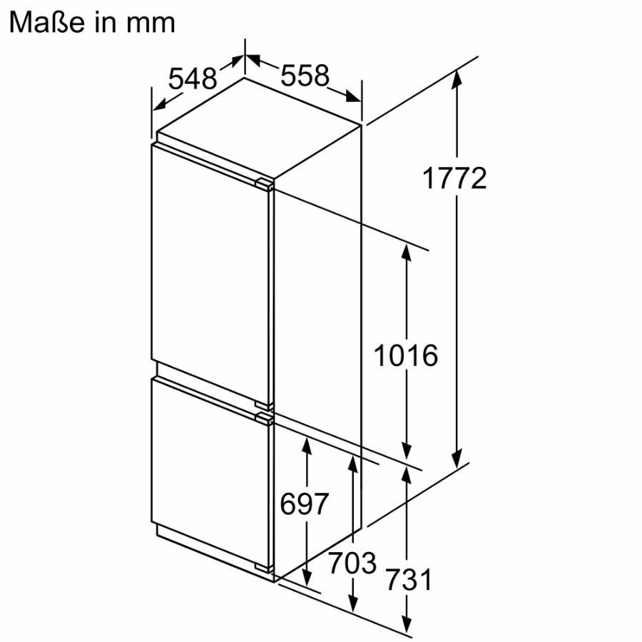 Bosch EXCLUSIV KIN86EDD0 Select Line Serie 6 Kühl-Gefrier-Kombination 177.2 x 55.8 cm, Flachscharnier mit Softeinzug(Festtür)