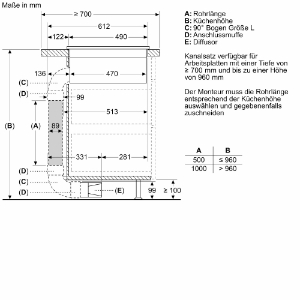 Siemens ED811BS16E Kochfeld mit Dunstabzug 80 cm Rahmenlos 