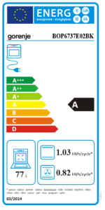Gorenje BOP6737E02BK Backofen Pyrolyse (Selbstreinigung),AirFry 