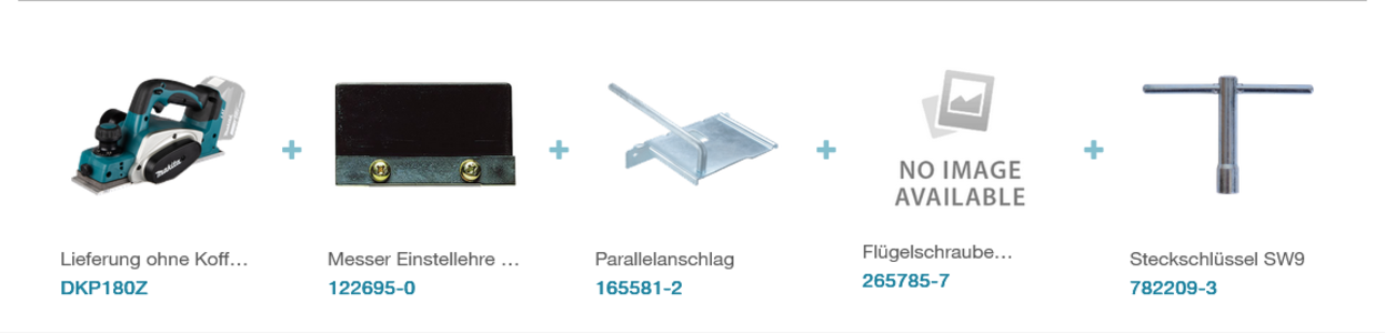 Makita DKP180Z Akku-Hobel LXT 18 V • 82 mm