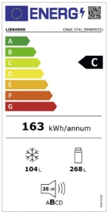 Liebherr CNsfc 574i Plus Kühl-Gefrierkombination mit EasyFresh und NoFrost Edelstahl,IceMaker(Wassertank)