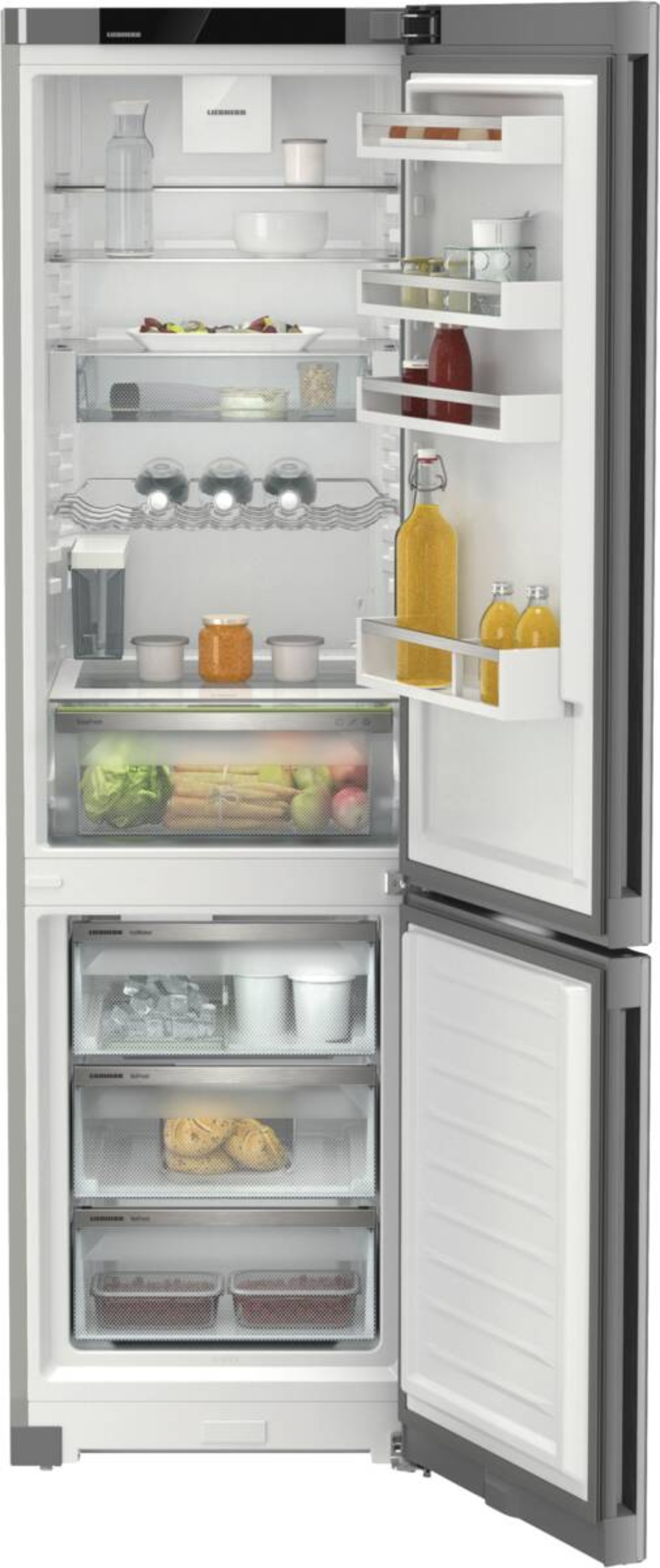 Liebherr CNsfc 574i Plus Kühl-Gefrierkombination mit EasyFresh und NoFrost Edelstahl,IceMaker(Wassertank)
