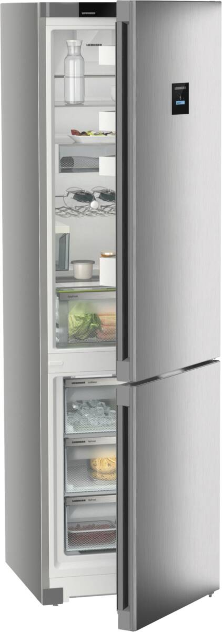 Liebherr CNsfc 574i Plus Kühl-Gefrierkombination mit EasyFresh und NoFrost Edelstahl,IceMaker(Wassertank)