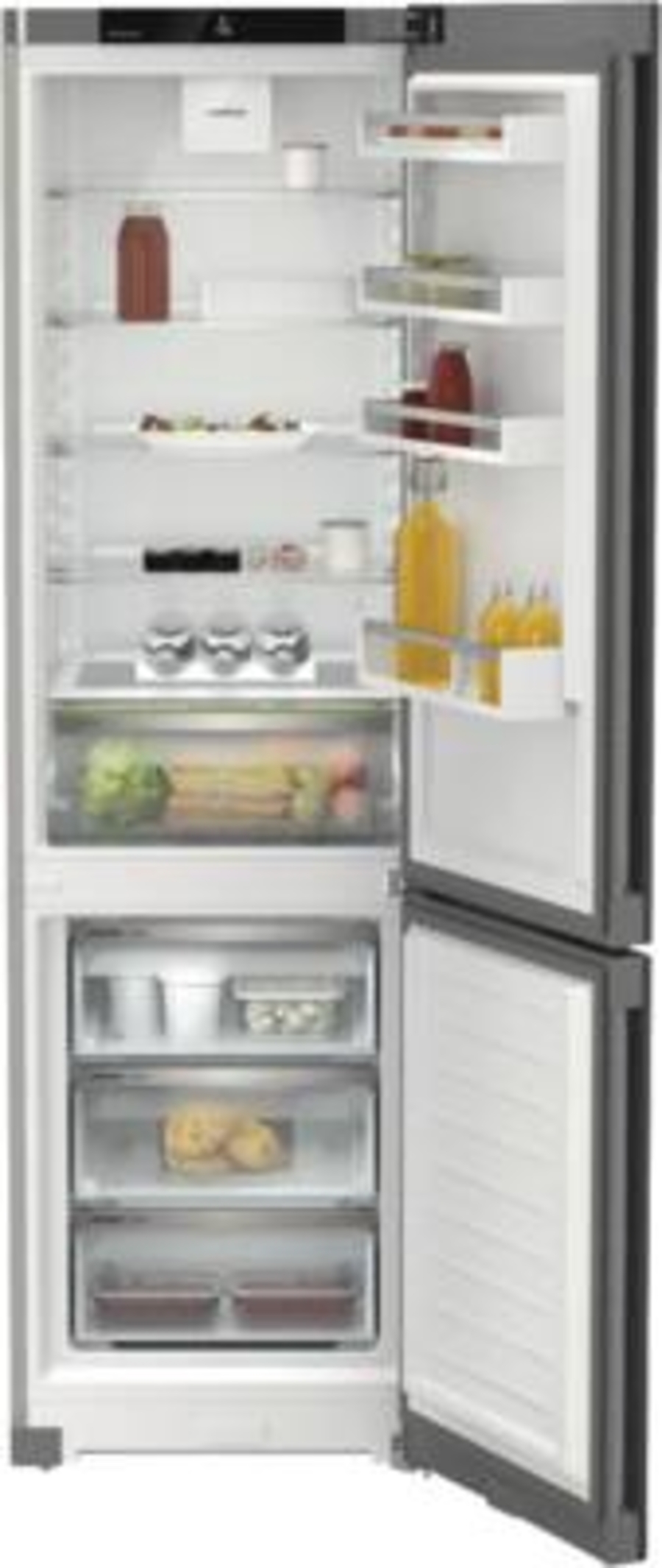 Liebherr CNsdc 5703 Pure Kühl-Gefrierkombination mit EasyFresh und NoFrost SmartSteel-Silver