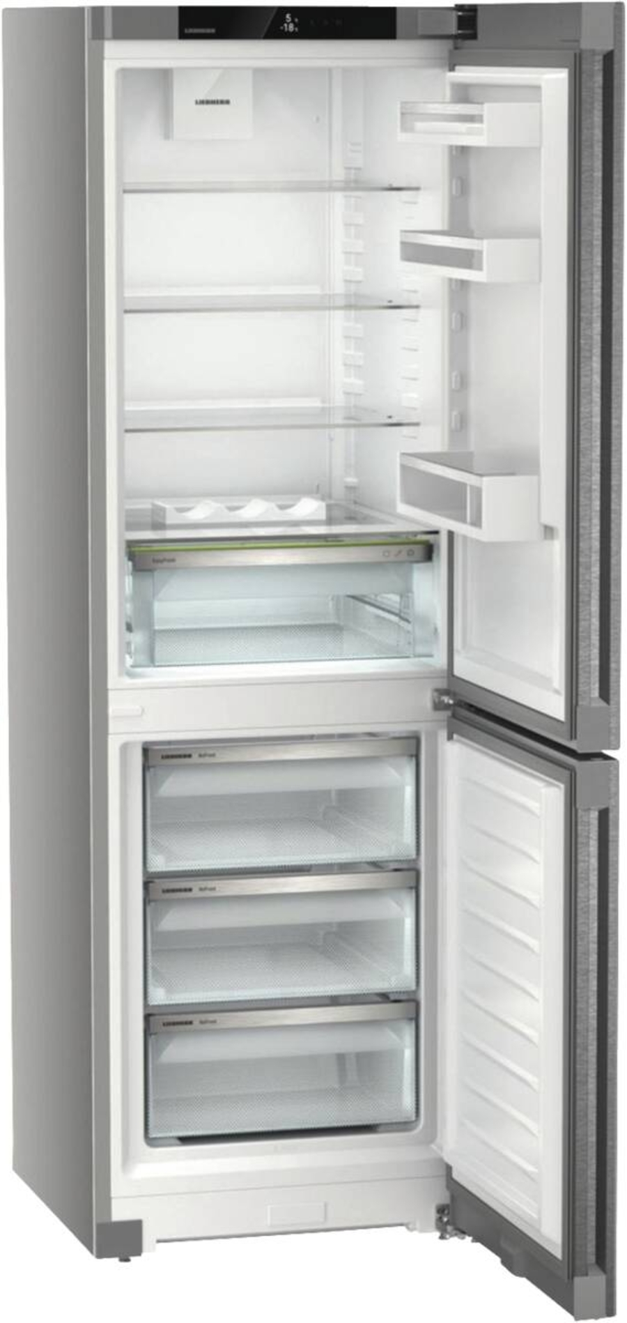 Liebherr CNsdc 5203 Pure Kühl-Gefrierkombination mit EasyFresh und  NoFrost, SmartSteel-Silver