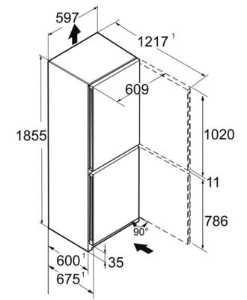 Liebherr CBNsfc 5223 Plus Kühl-Gefrierkombination mit BioFresh  und NoFrost Edelstahl