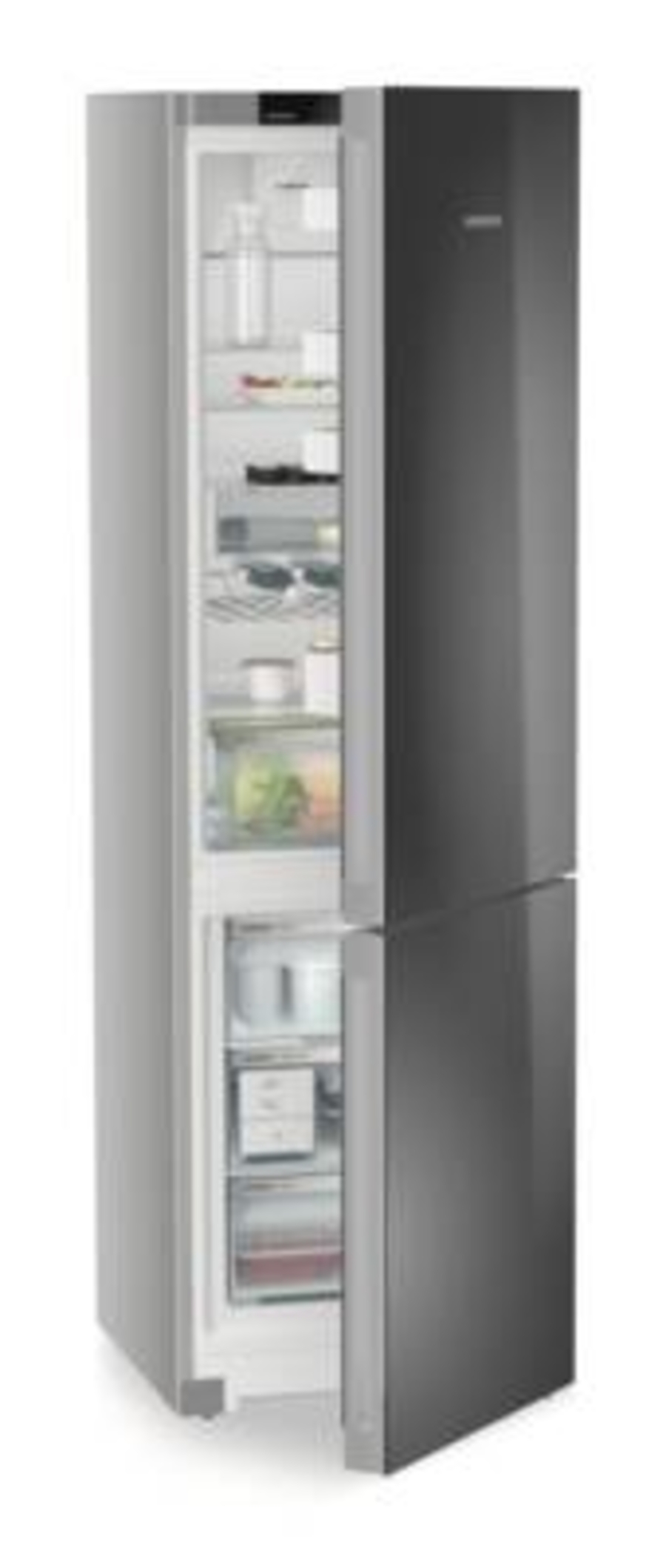 Liebherr CNgbc 5723 Plus Kühl-Gefrierkombination mit EasyFresh und NoFrost,SchwarzGlas