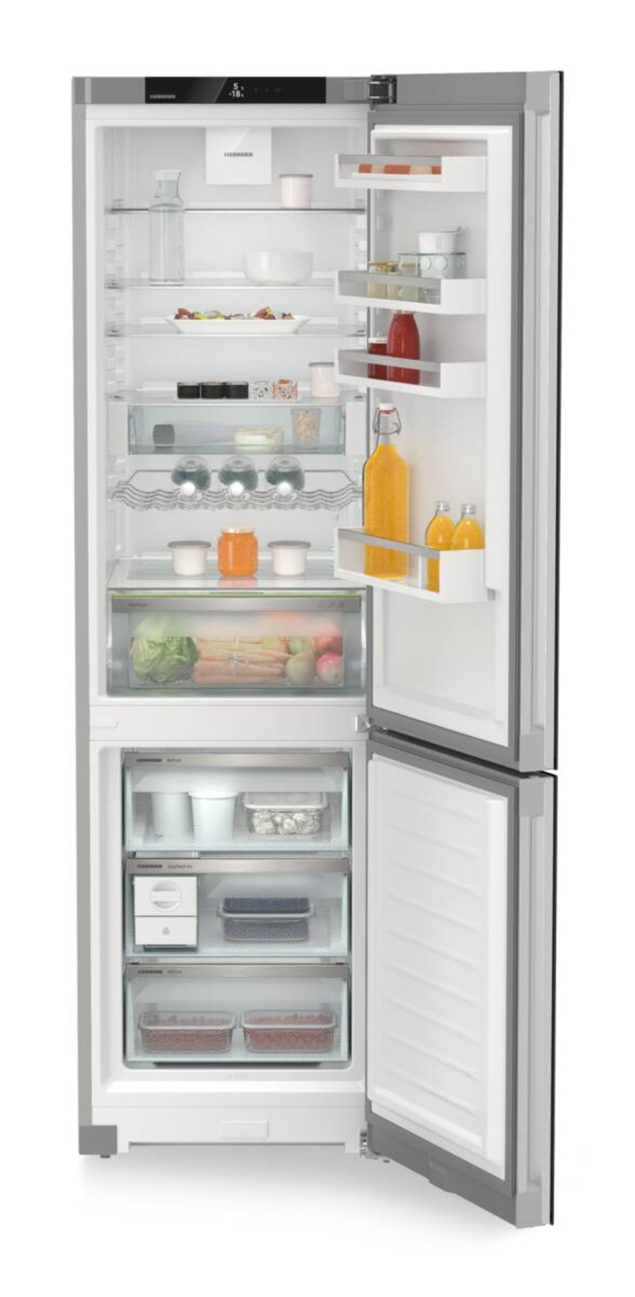 Liebherr CNgbc 5723 Plus Kühl-Gefrierkombination mit EasyFresh und NoFrost,SchwarzGlas