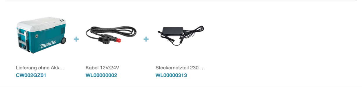 Makita CW002GZ01 Akku-Kühl- und Wärmebox 40 V max • 18V / 12V / 24V DC • AC • 50 L • Kühlbox