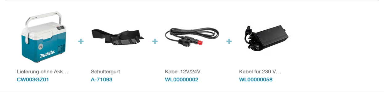 Makita CW003GZ01 Akku-Kühl- und Wärmebox 40 V max • 18 V / 12 V / 24 V DC • AC • 7 L • Kühlbox