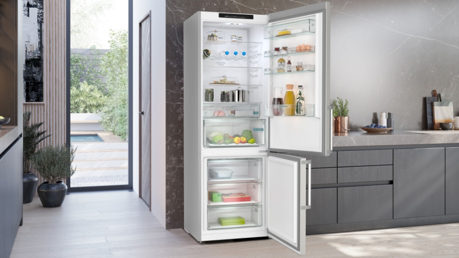 Siemens KG49NEICU topTeam Freistehende Kühl-Gefrier-Kombination  mit Gefrierbereich,203 x 70 cm ,Inox-Silber,NoFrost