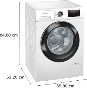 Siemens WM14UR5EM3 iQ500 Waschmaschine Frontlader, 9 kg, 1400 U/min Outdoor-/Imprägnier-Programm,Antiflecken-System