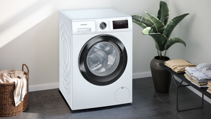Siemens WM14UR5EM3 iQ500 Waschmaschine Frontlader, 9 kg, 1400 U/min Outdoor-/Imprägnier-Programm,Antiflecken-System
