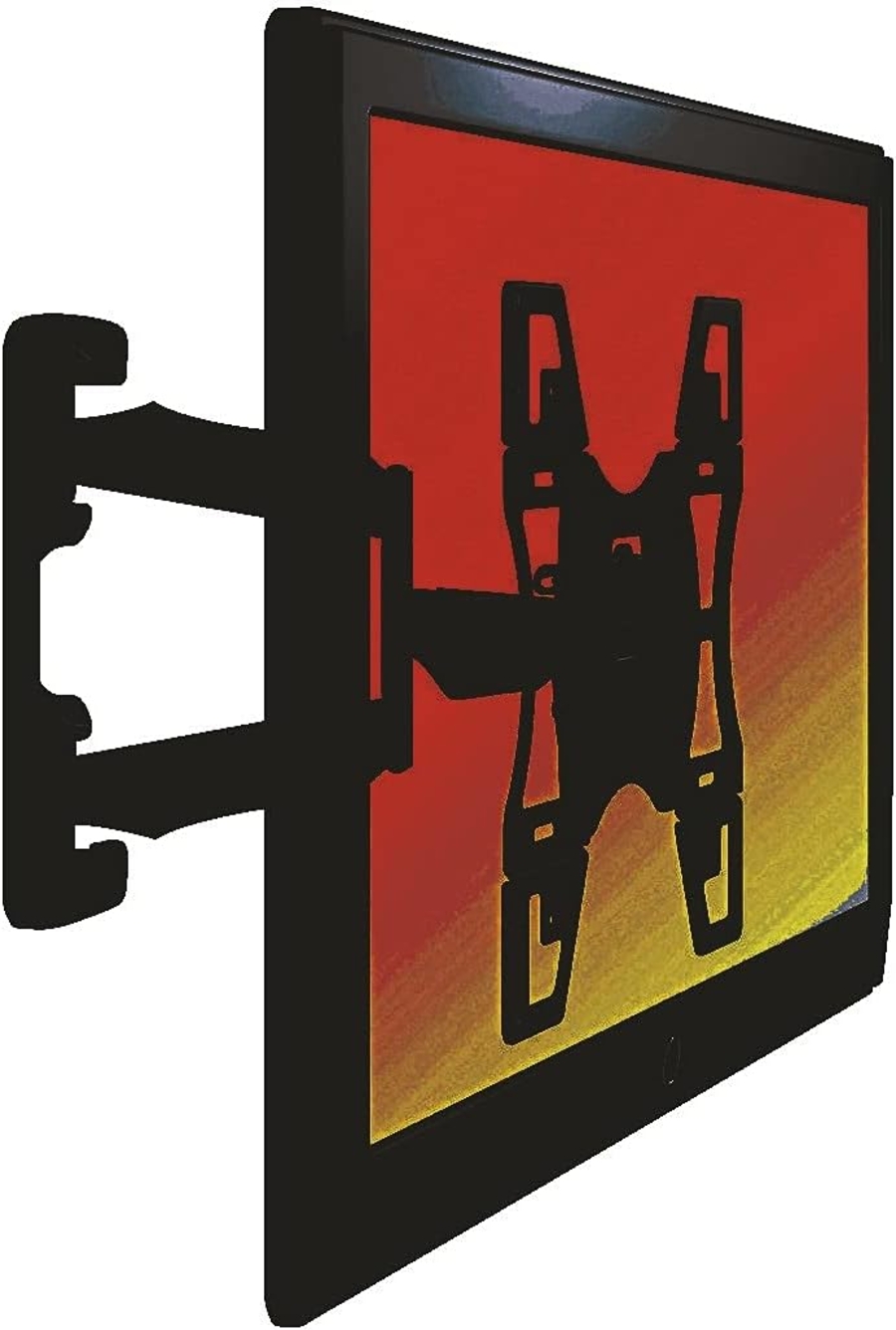 Vogels PHW 400M Schwenkbare TV-Wandhalterung für 32-55 Zoll Fernseher,180° drehbar und neigbar, max. 30 kg, schwarz