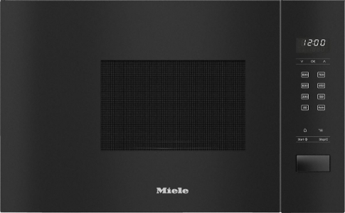 Miele M2230SC Einbau-Mikrowellengerät Obsidianschwarz Mikrowellengeräte, 35cm Höhe, Einbau