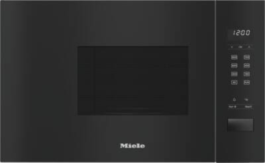 Miele M2230SC Einbau-Mikrowellengerät Obsidianschwarz Mikrowellengeräte, 35cm Höhe, Einbau