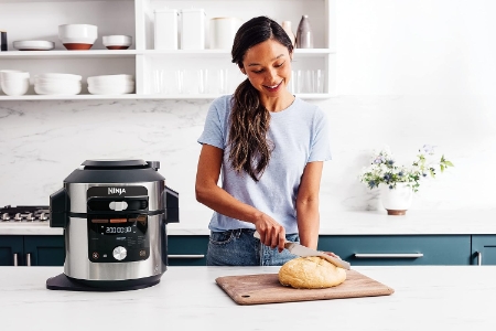 Ninja OL750EU Foodi MAX Multikocher mit Smart Deckel 7,5L, 14-in-1 Multicooker