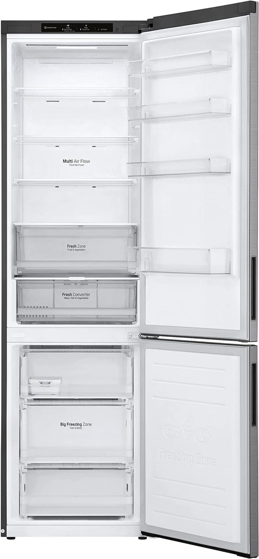 LG GBP62PZNBC Kühl- und Gefrierkombination  | 384 L  |NoFrost,DoorCooling+™ | LINEARCooling | FRESHConverter™