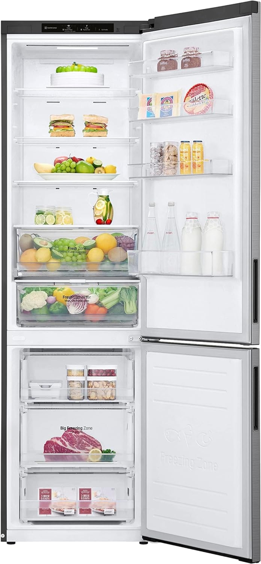 LG GBP62PZNBC Kühl- und Gefrierkombination  | 384 L  |NoFrost,DoorCooling+™ | LINEARCooling | FRESHConverter™