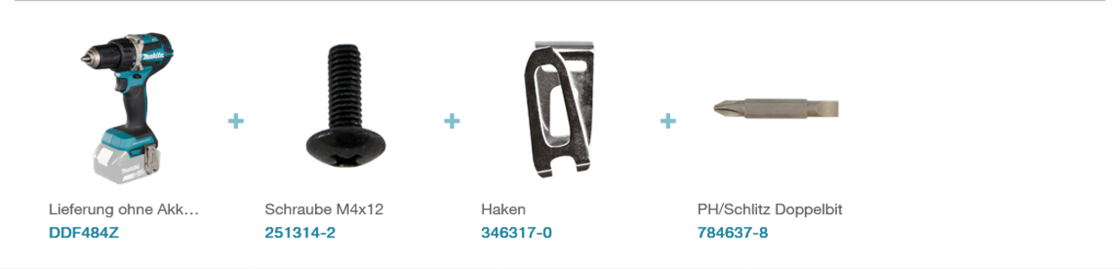 Makita DDF484Z Akku-Bohrschrauber LXT 18 V • 54 Nm • 2.000 U/min