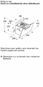 Bosch DWK67FN60 Kamindunstabzughaube schräg 60 cm schwarz 