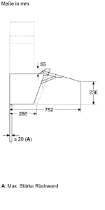 Bosch DWK67FN60 Kamindunstabzughaube schräg 60 cm schwarz 