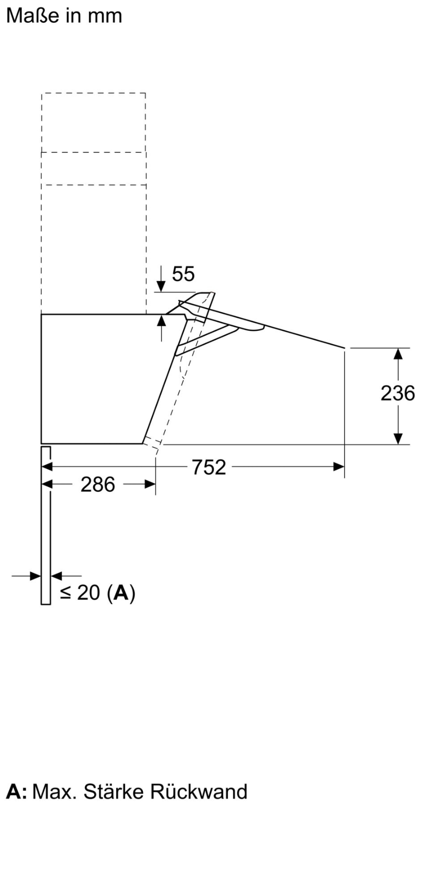 Bosch DWK67FN60 Kamindunstabzughaube schräg 60 cm schwarz 