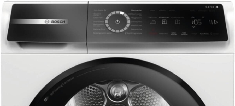 Bosch WQB246C40 Wärmenpumpentrockner 9 kg A+++ Selbstreinigender Kondensator,Auto Dry,SmartDry