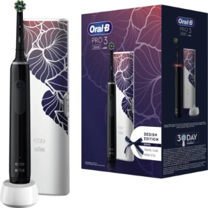 Oral-B Pro 3 3500 Black mit Reiseetui Floral Design Edition 