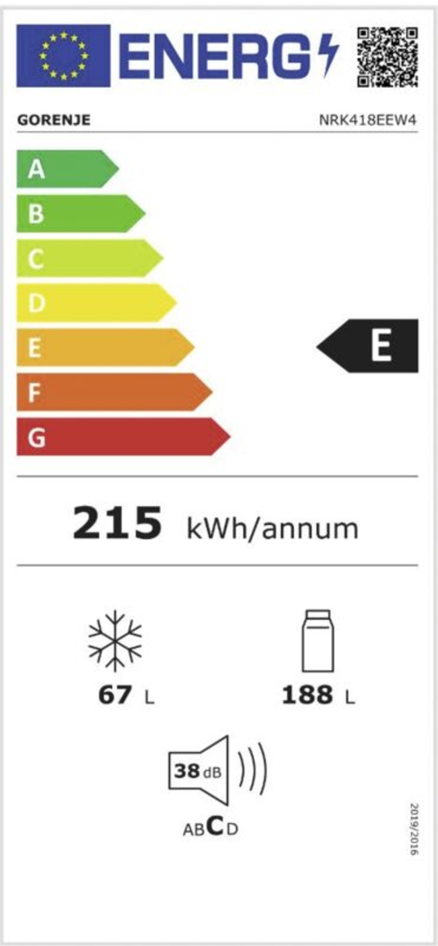 Gorenje NRK418EEW4 Kühl-/Gefrierkombination Stand NoFrost Plus