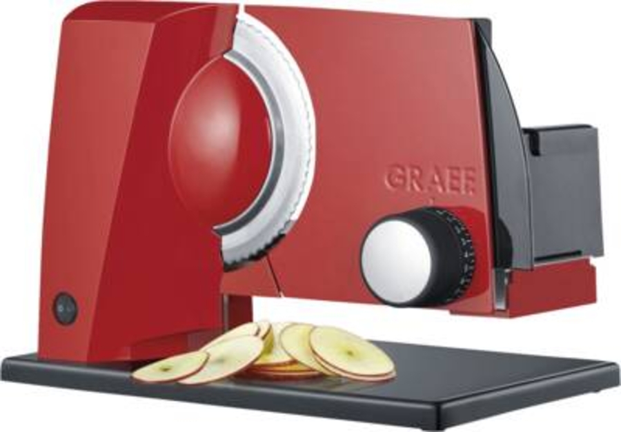 Graef SKS110 Allesschneider  mit Mini-Slice Aufsatz Rot 