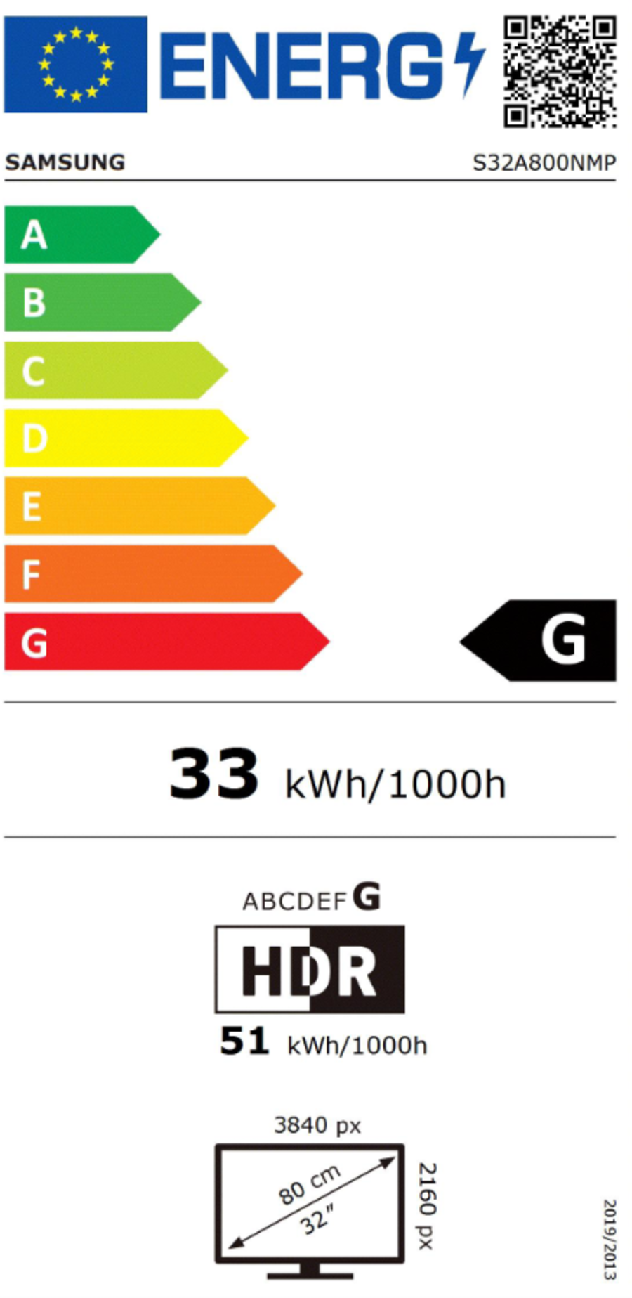 Samsung LS32A800NMPXEN ViewFinity Monitor S80A (32'')  LS32A800NMPXEN