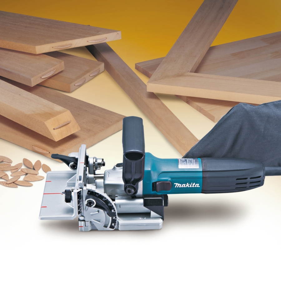 Makita PJ7000J Flachdübelfräse 700 W • 100 mm