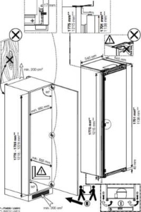 Beko BSSA315K4SN  Einbau-Kühlschrank 178cm Nische  Schlepptürtechnik