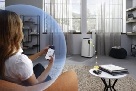 De´Longhi PAC EL 112 CST WIFI Mobiles Klimagerät geeignet für Räume bis 44 m2, geeignet für Räume bis 110 m3