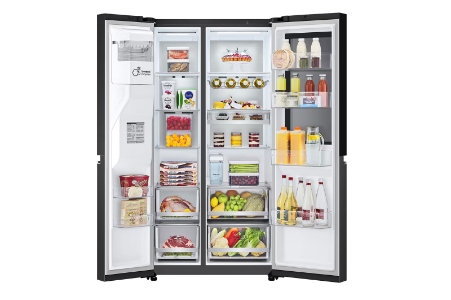 LG GSGV91EVAD Side-by-Side mit InstaView® 635 Liter Eis-, Crushed Ice- und Wasserspender 