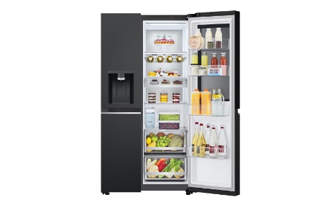 LG GSGV91EVAD Side-by-Side mit InstaView® 635 Liter Eis-, Crushed Ice- und Wasserspender 