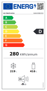 LG GSGV91EVAD Side-by-Side mit InstaView® 635 Liter Eis-, Crushed Ice- und Wasserspender 