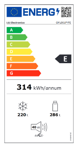 LG GML861PYPE Mehrtüriger Kühlschrank DoorCooling+™ und ThinQ™  Technologie, 508L 