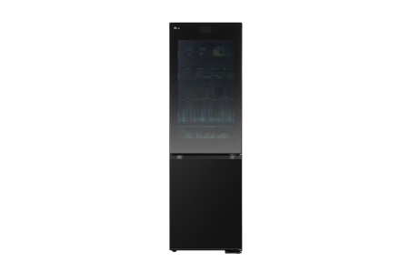 LG GBG7190CEV InstaView® Kühl-Gefrierkombination Essence Black Steel | 4,3” Touch LCD 