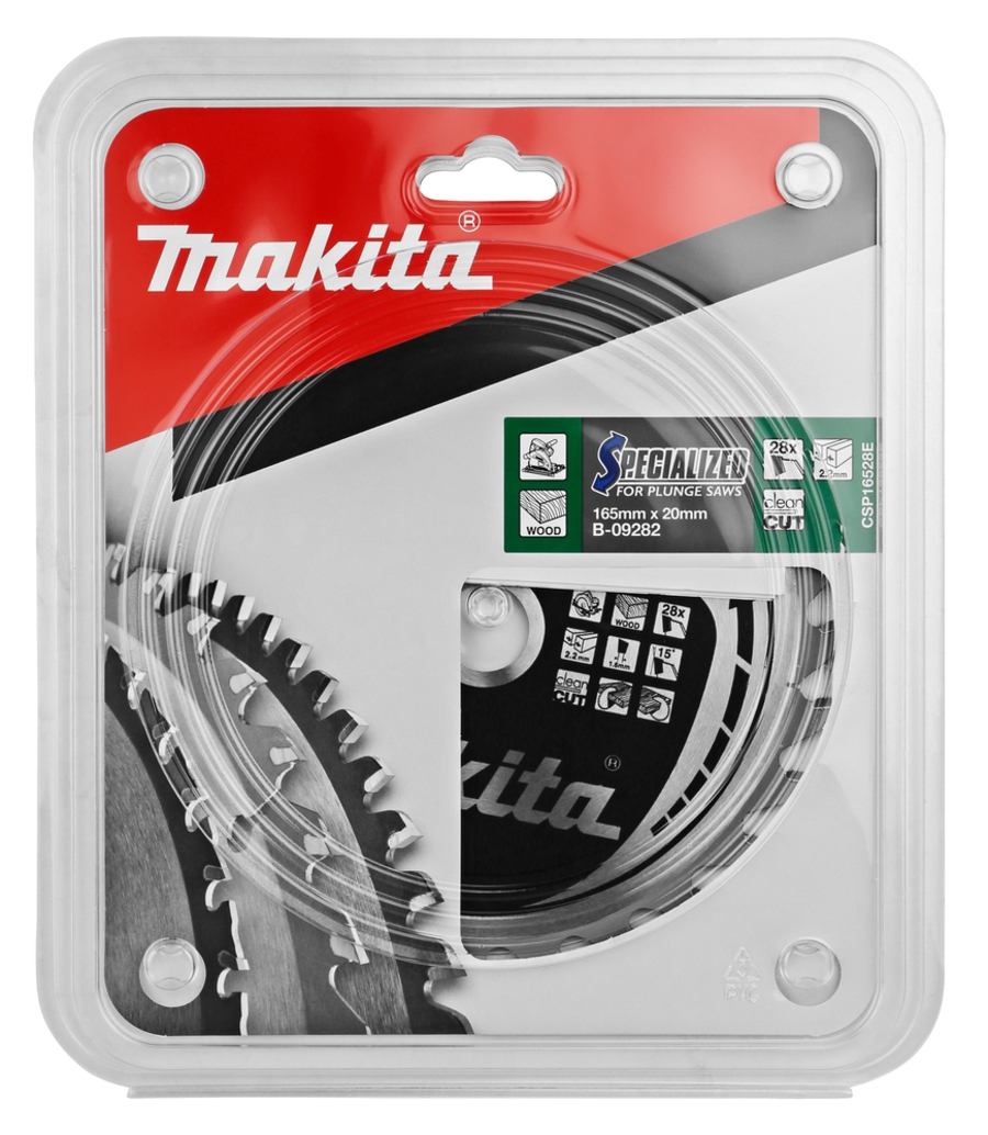 Makita  B-09282 Kreissägeblatt für Holz (Tauchsäge) 165 x 20 mm • 28 Zähne
