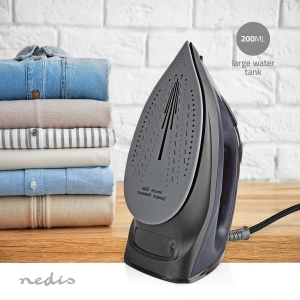 Nedis IRON1000 Bügeleisen 2200 W ,Dampf Schuss , Keramisch , 0.26l 