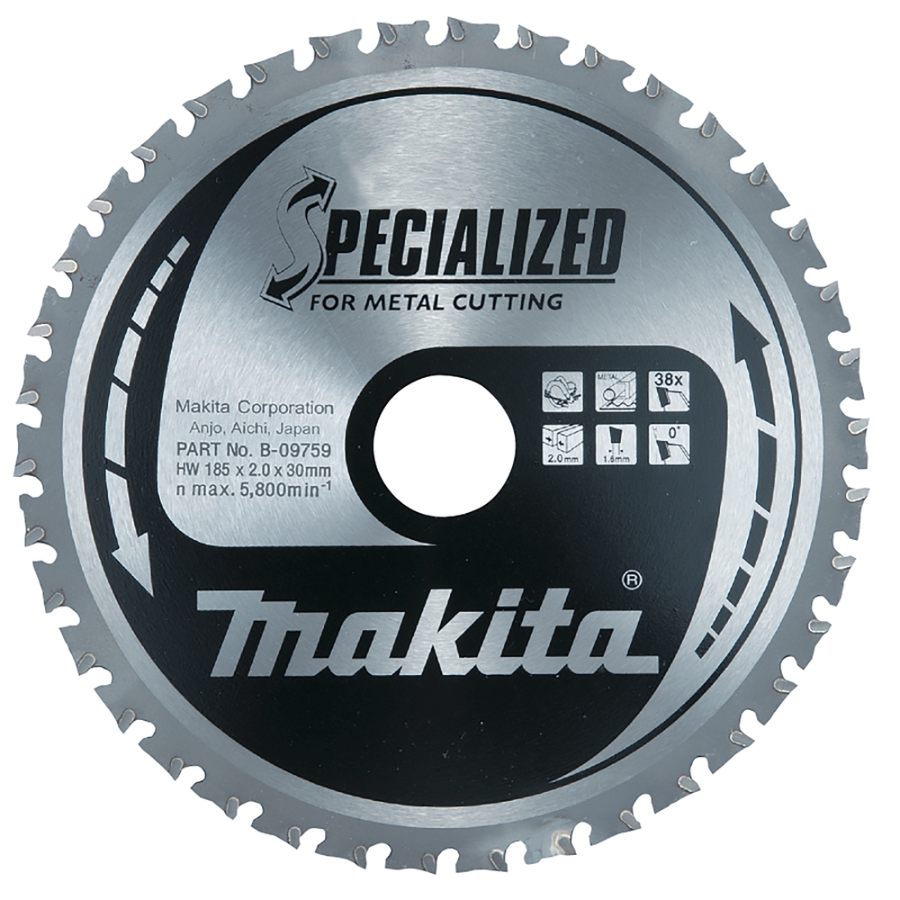 Makita  B-09759 Sägeblatt Metall 185 x 30 mm • 38 Zähne