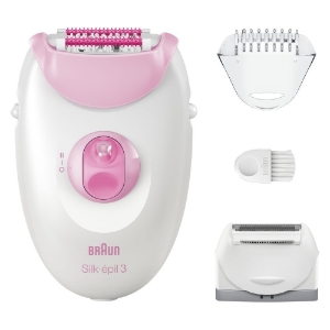 Braun Personal Care Silk-epil 3-031 kabelgebundener Epilierer für eine einfache Haarentfernung, wochenlang seidig-glatte Haut, Rosa