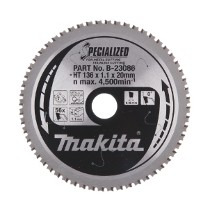 Makita B-23086 Sägeblatt für Edelstahl 136 x 20 mm • 56 Zähne