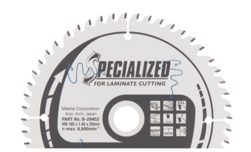Makita  B-29452 Kreissägeblatt für Laminat 165 x 20 mm • 52 Zähne