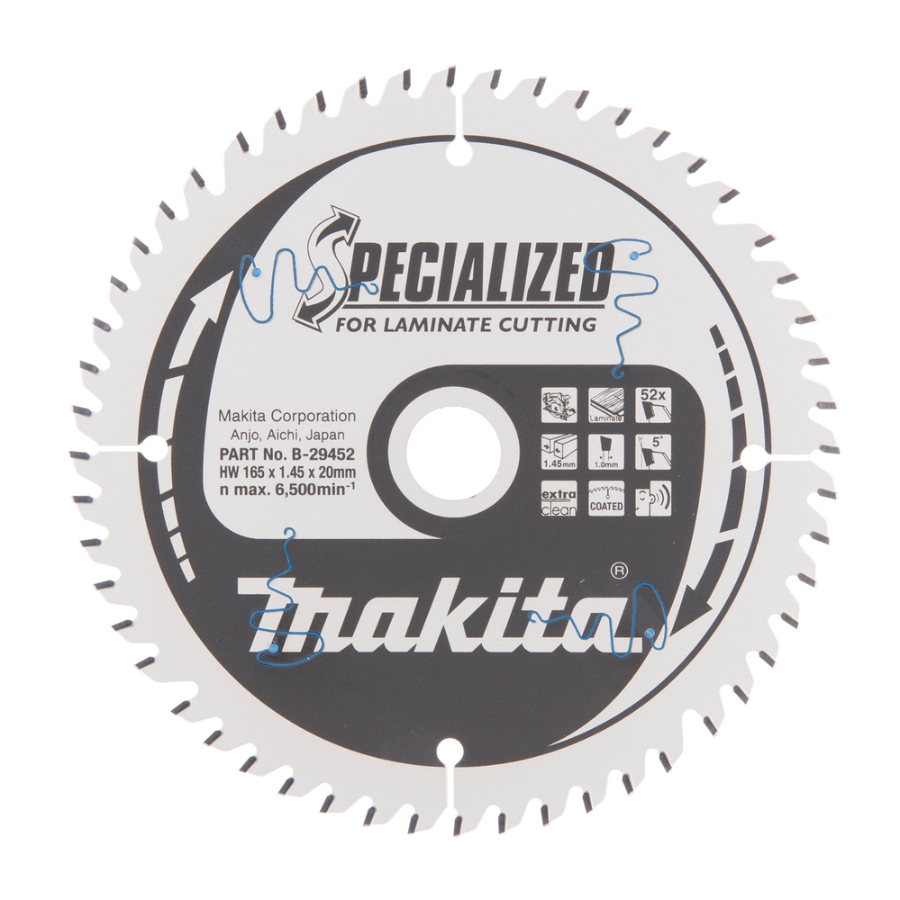 Makita  B-29452 Kreissägeblatt für Laminat 165 x 20 mm • 52 Zähne